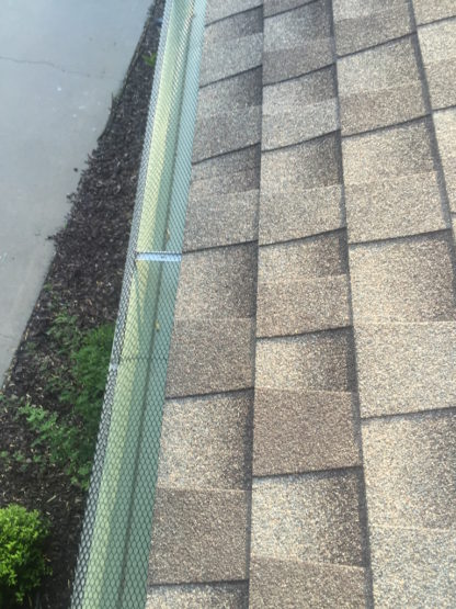 second Wire Mesh Leaf Guard System in amarillo tx